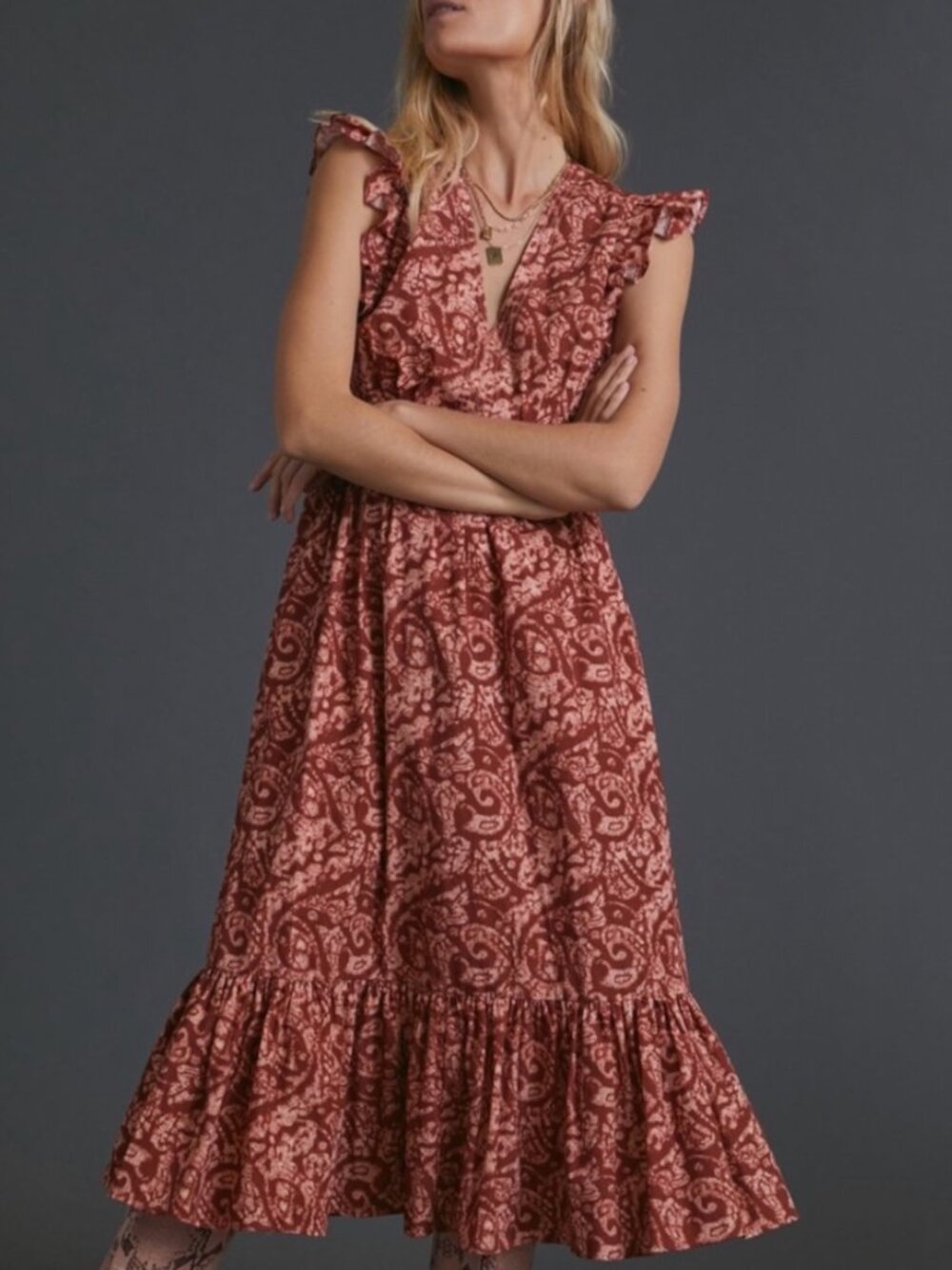 Anthropologie Altamira Midi Dress by Atsu